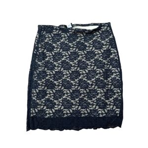 Y2K Black Lace Skirt Size L